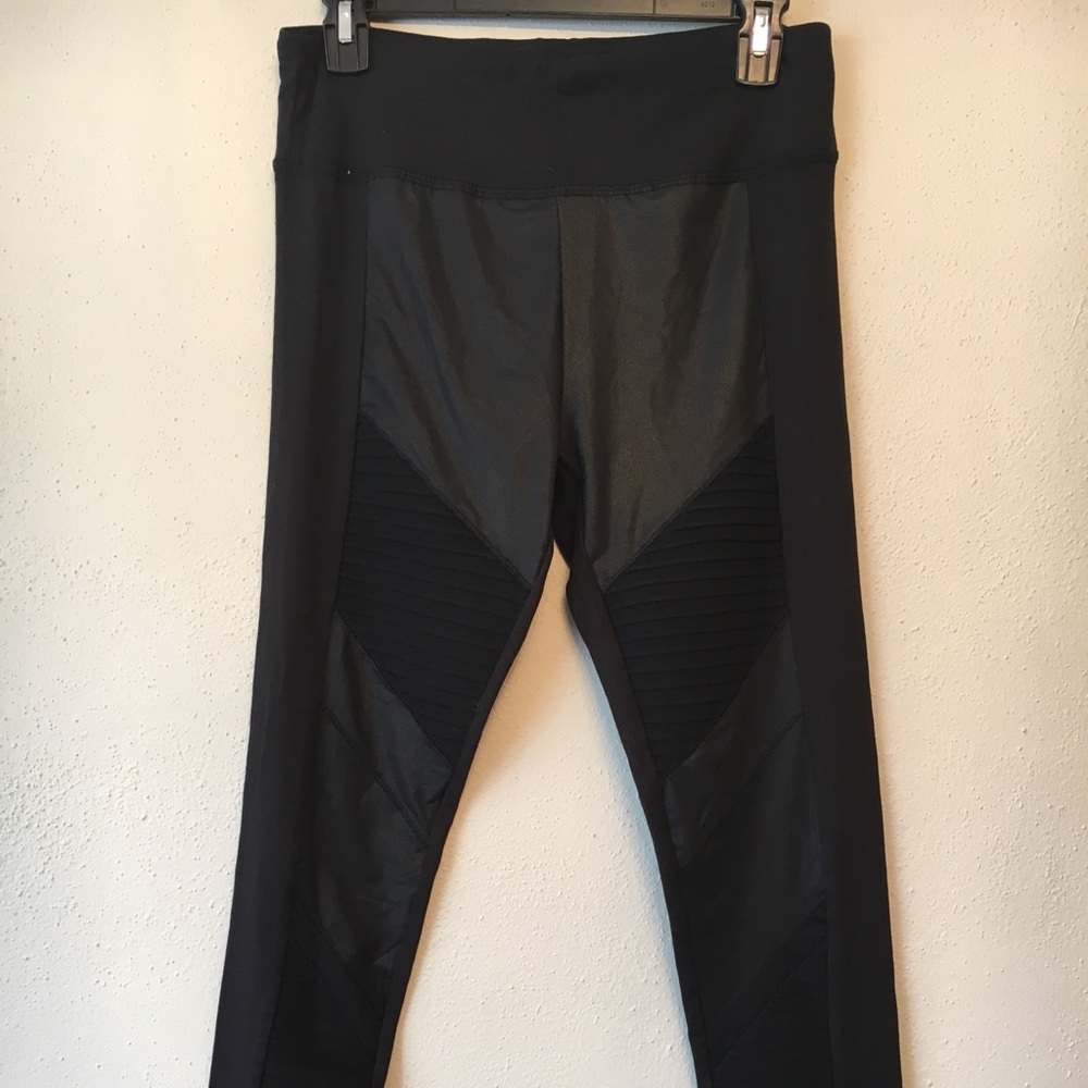 Faux Leather Moto Leggings
